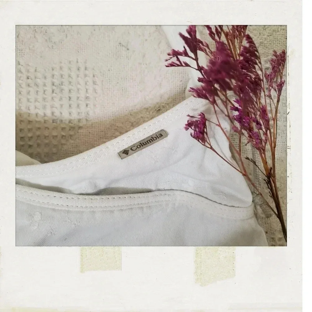 ✨BOGO FREE✨ Columbia | White Floral Eyelet Soft Market Beach Weekender Tote Bag